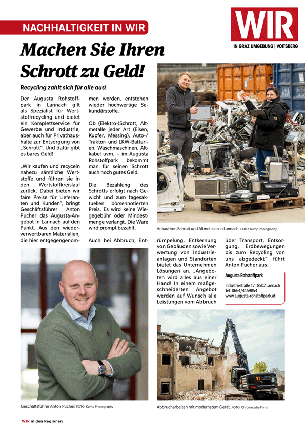 Abbruch - Artikel in der Kronenzeitung